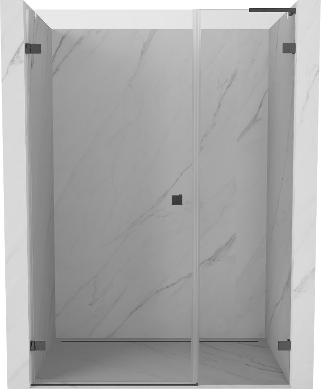 drzwi prysznicowe uchylne Mexen Lunar-B L gun gray 115 cm 1 szt.