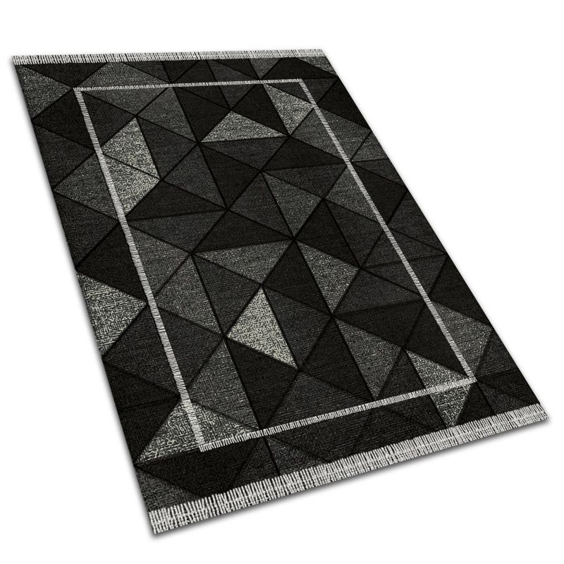 Dywan Balkonowy Tulup 100x150 cm Do Ogrodu, Na Taras Trójkąty efekt 3D 1 szt.