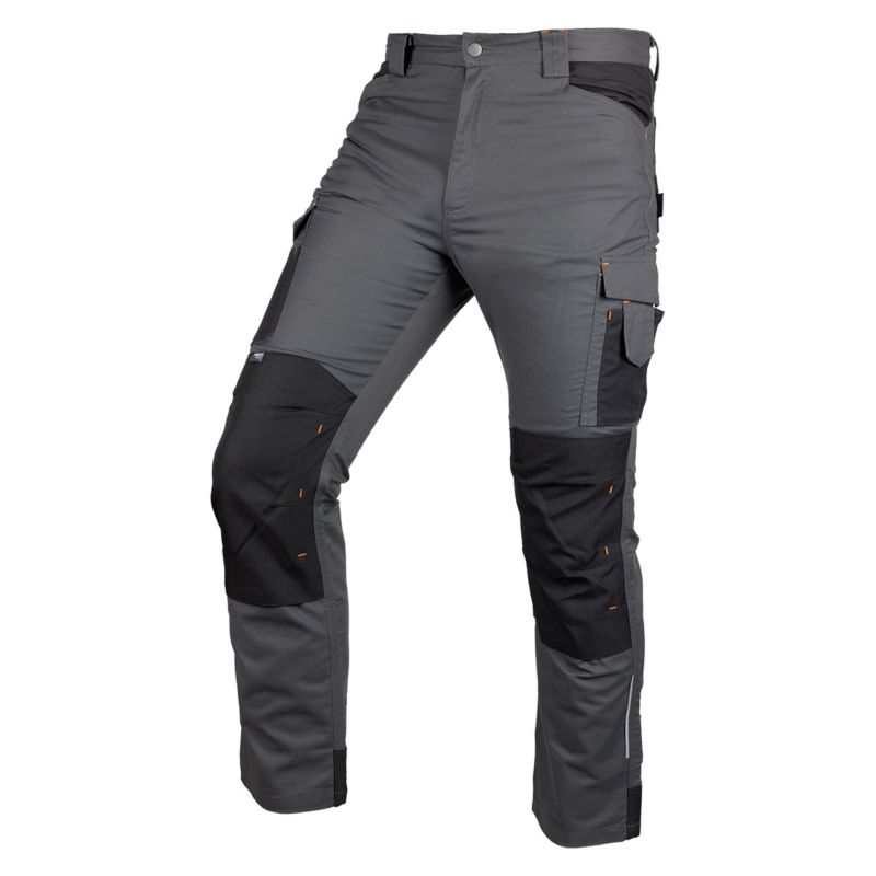 Spodnie robocze NEO TOOLS Mix&Match, Canvas, wzmocnienia z Cordury, szaro-czarne, rozmiar XXXL 1 szt