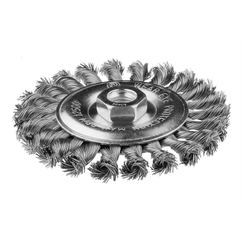 Szczotka druciana tarczowa NEO TOOLS 125 mm, drut skręcony, INOX, M14 1 szt