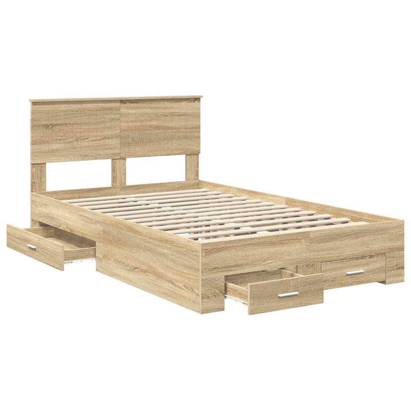 Łóżko WaszeMeble z Szufladami 120x200 cm Brązowe WM-3410915 1 szt.