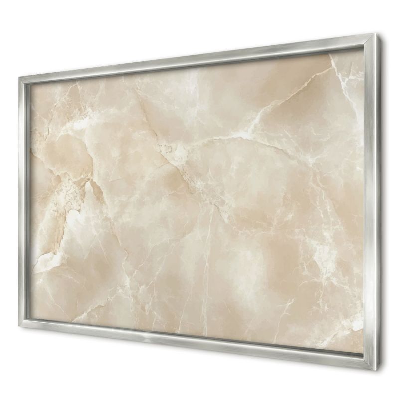 Magnetyczna tablica ozdobna Wallfluent 60x40 Marmurowy wzór w srebrnej ramie 1szt