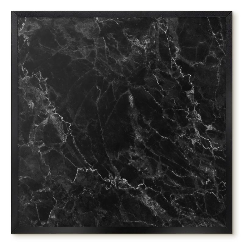 Tablica Magnetyczna Do Biura Tulup 50x50 cm czarny marmur - Czarna rama Do salonu, biura 1 szt.