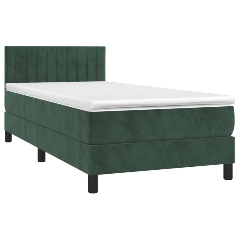 Łóżko kontynentalne WaszeMeble 90x190 cm zielony WM-3134498 1 szt.