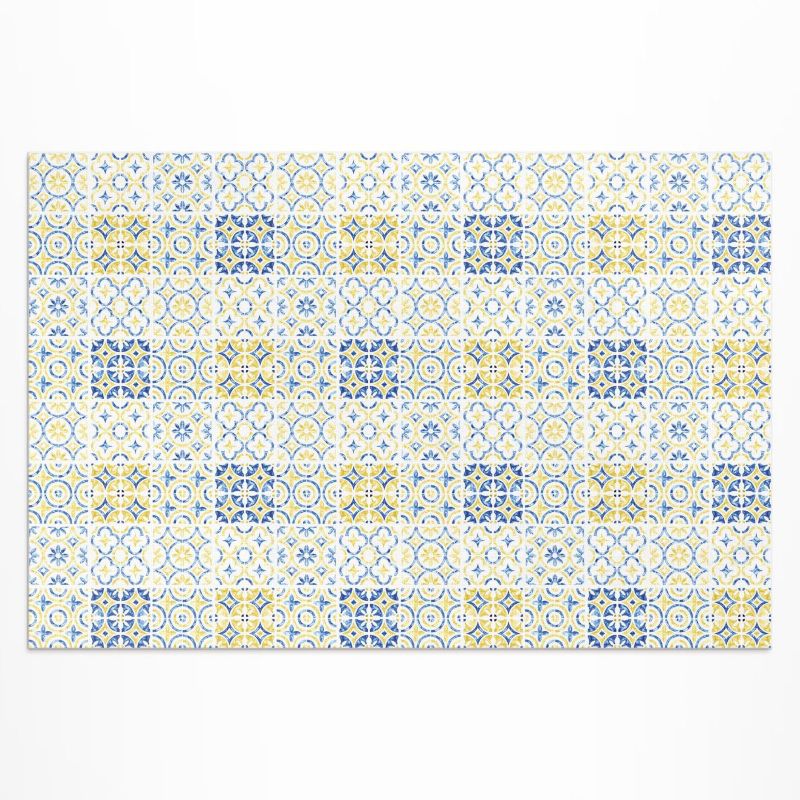 Dywan Winylowy Z Nadrukiem Wallfluent 80x120 cm Hiszpańska mozaika wzorzyste kafelki 1 szt.