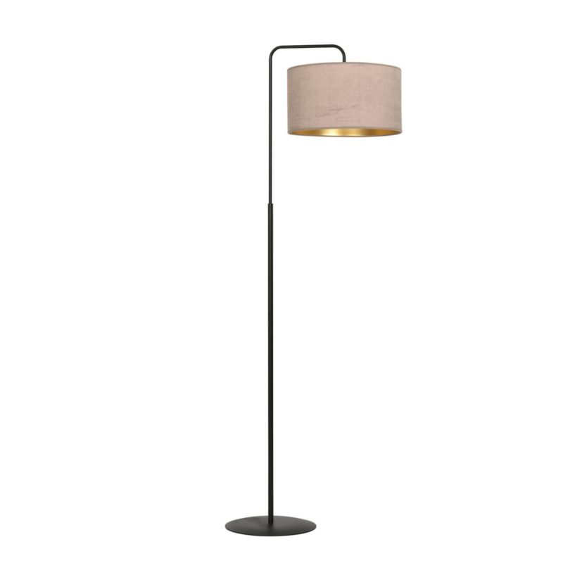 Lampa podłogowa stojąca Emibig Hilde czarno-różowa-złota 1 x E27 x 15W wym: 150 x 50 x 35 cm - 1 szt.