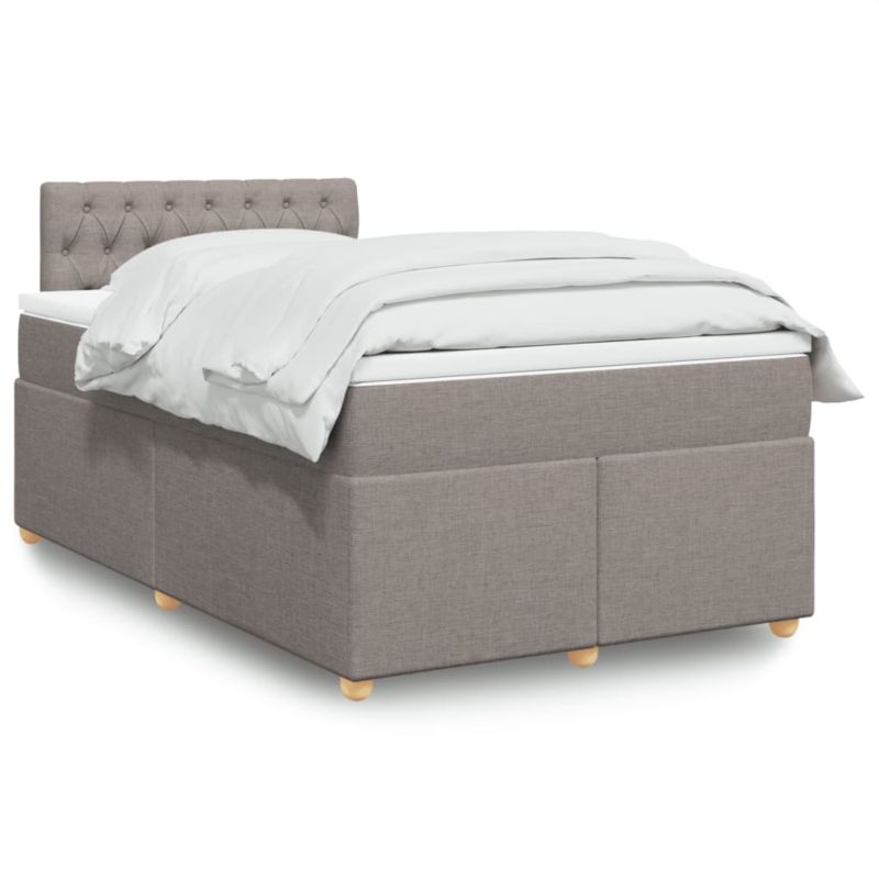 Łóżko z materacem WaszeMeble 120x200 cm taupe WM-3286658 1 szt.