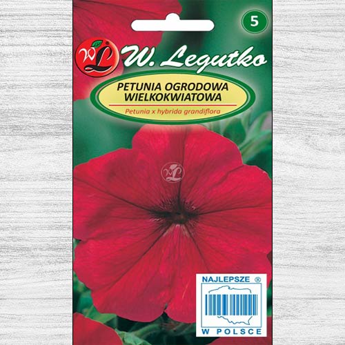 1 pac, Petunie grandiflora roșie - Semințe: Mod de ambalare: 0.01 g