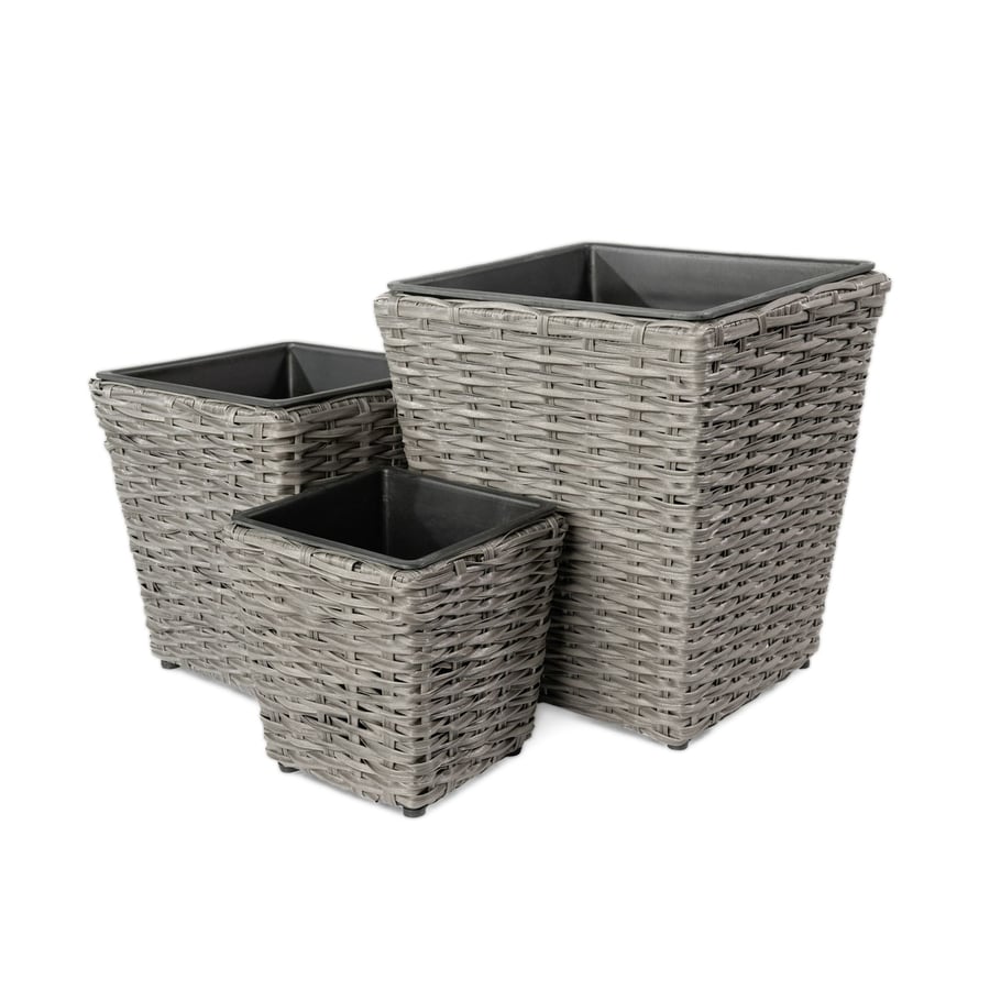 Pflanzkübel POZA 3er-Set - Grau