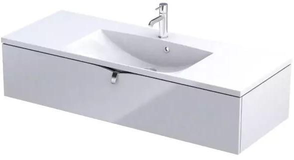 Darmowa Dostawa - Szafka 119.6x45.5x25 cm podumywalkowa wisząca biała Oristo Siena OR45SD1S1201