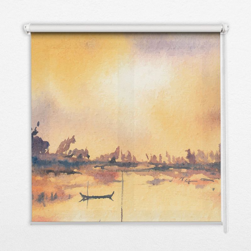 Roleta Dekoracyjna Tulup 150x180 cm Zachód Słońca Nad Jeziorem Montaż do ściany/sufitu 1 szt.