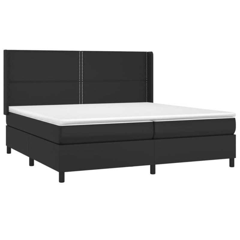 Łóżko kontynentalne WaszeMeble 200x200 cm czarna WM-3139343 1 szt.