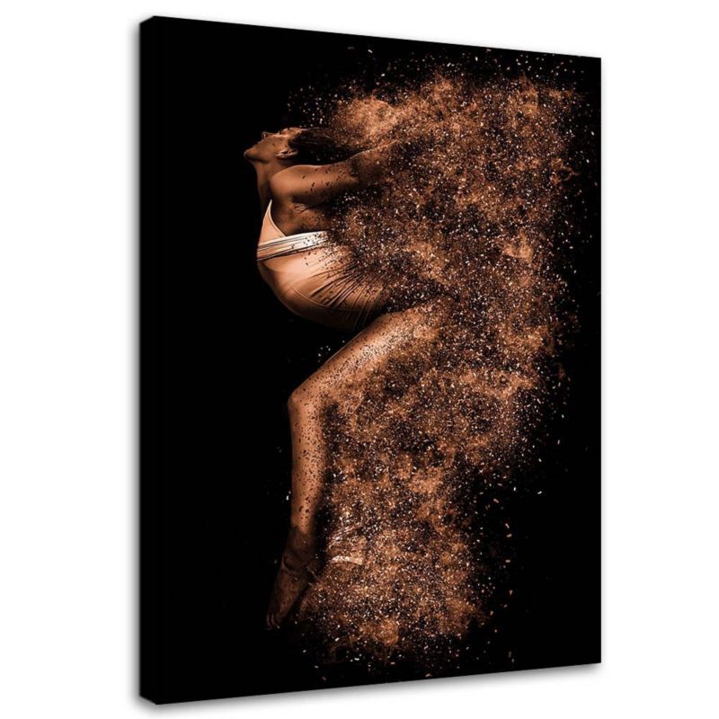 Obraz Feeby Piękna kobieta w złotym pyle 80x120cm 1szt