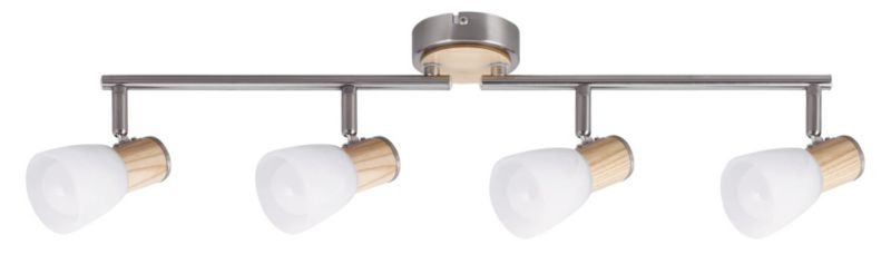 Reflektor sufitowy Rabalux Gavin chrom satynowany-biały 4 x E14 x 40W IP20 wym: 18 x 59 x 9 cm - 1 szt.