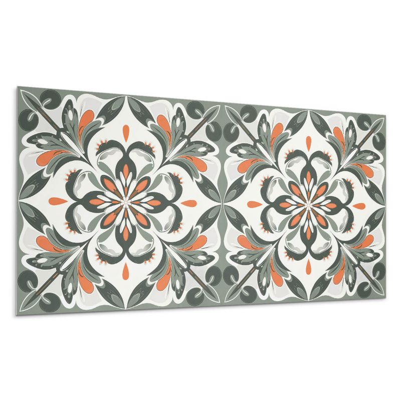 Panel samoprzylepny Wallfluent 100x50 cm Florystyczny design z liściastymi akcentami 1 szt.