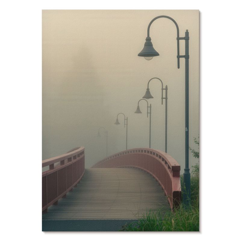 Plakat na Ścianę Tulup 21x29,7 cm (A4) Most w mgle Do salonu, sypialni, biura 1 szt.