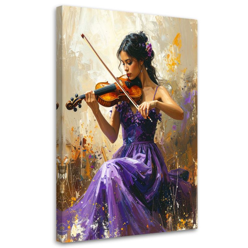 Obraz do salonu sypialni kuchni biura Feeby Dziewczyna grająca 70x100cm 1szt