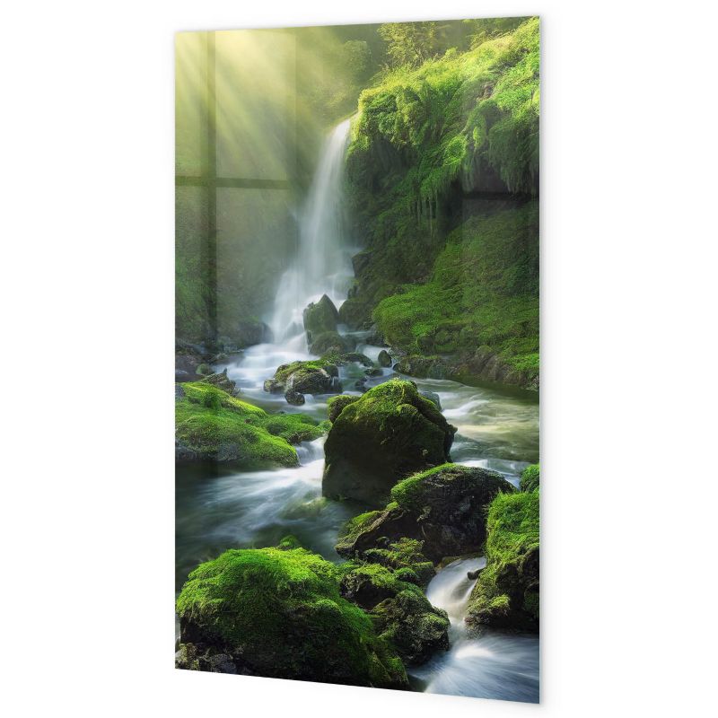 Tablica Magnetyczna Szklana Tulup 60x120 cm Wodospad ze skałami Z magnesami neodymowymi 1 kpl