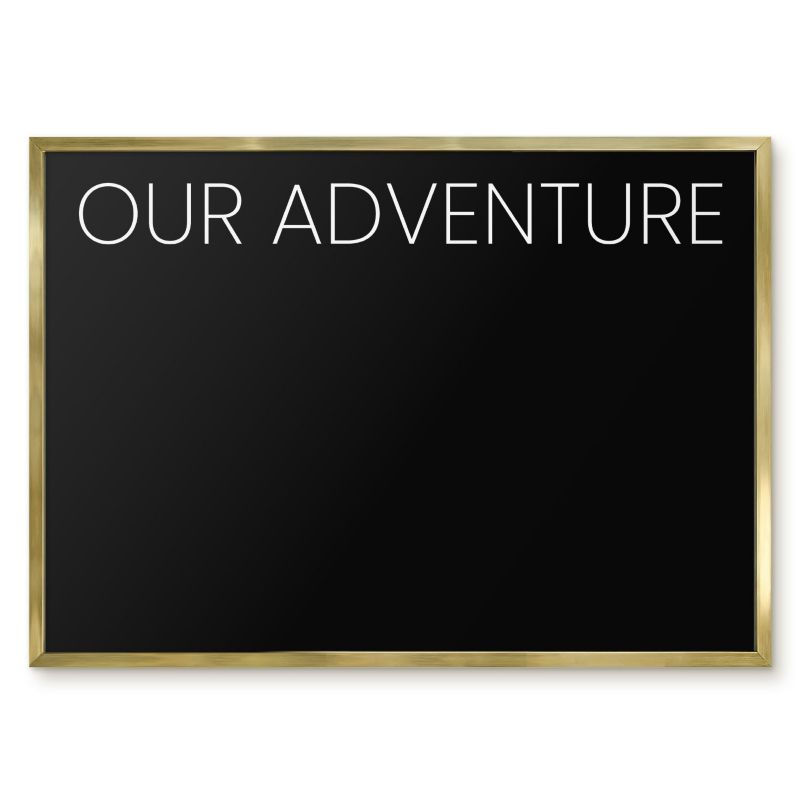 Tablica Magnetyczna Na Magnesy Tulup 70x50 cm Our adventure 8 - Złota rama Do salonu, sypialni 1 szt.