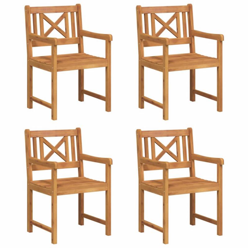 Ławki ogrodowe WaszeMeble brązowe WM-3324846 4 szt.