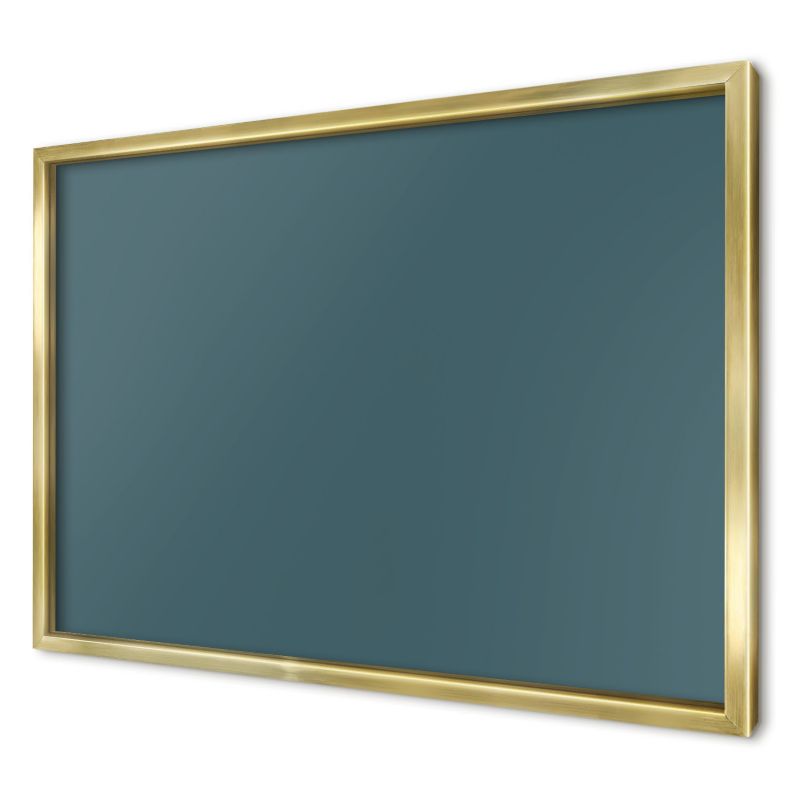 Dekoracyjna tablica magnetyczna Wallfluent 60x40 Ciemny turkus w złotej ramie 1szt