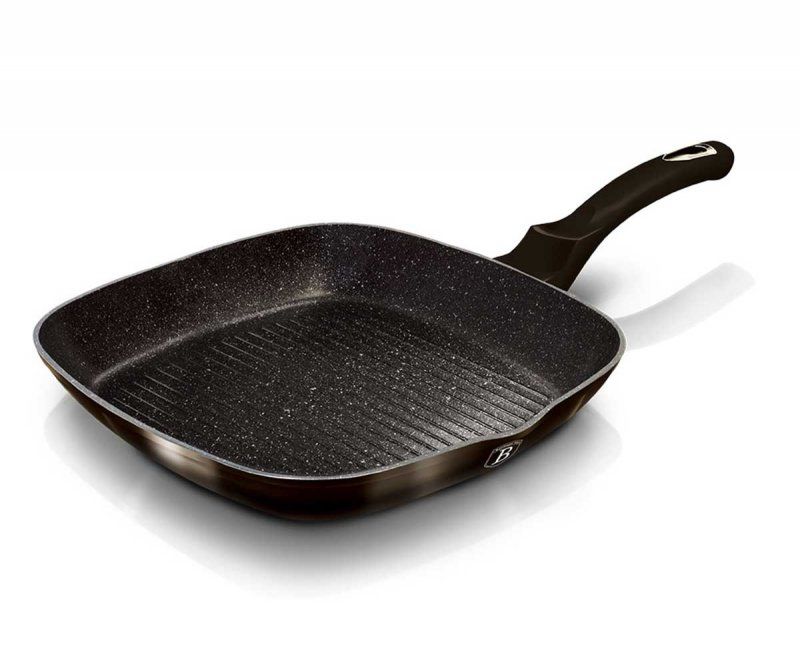 Patelnia grillowa 28 cm Berlinger haus bh-6611 shiny black 1szt