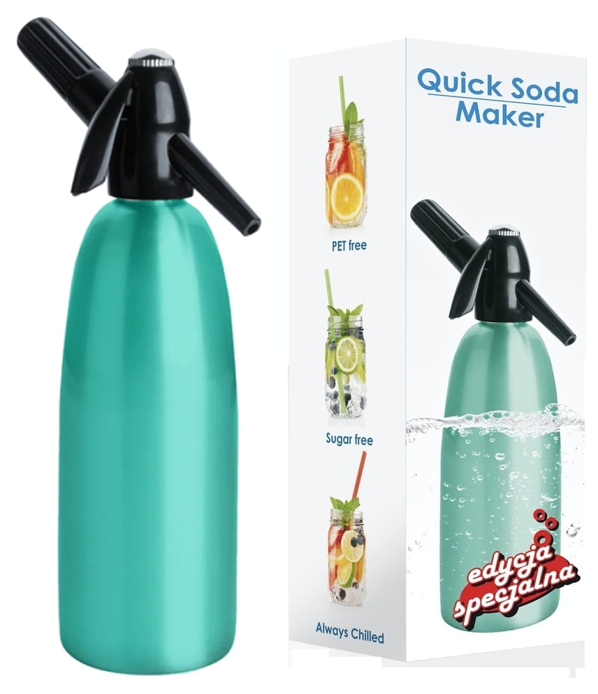 ART Saturator 1L QUICK SODA SA01E ZIELONY Syfon MIĘTOWY - Henryx24