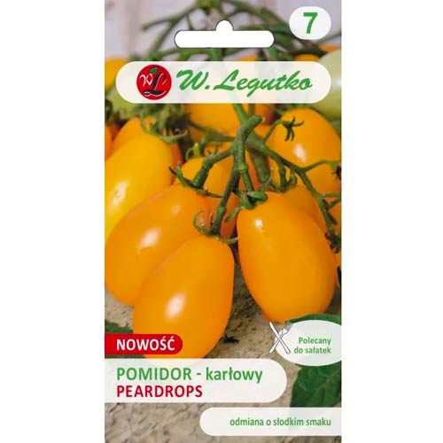 1 szt, Pomidor cherry Indigo Pear Drops - Nasiona: Ilość w opakowaniu: 0.3 g