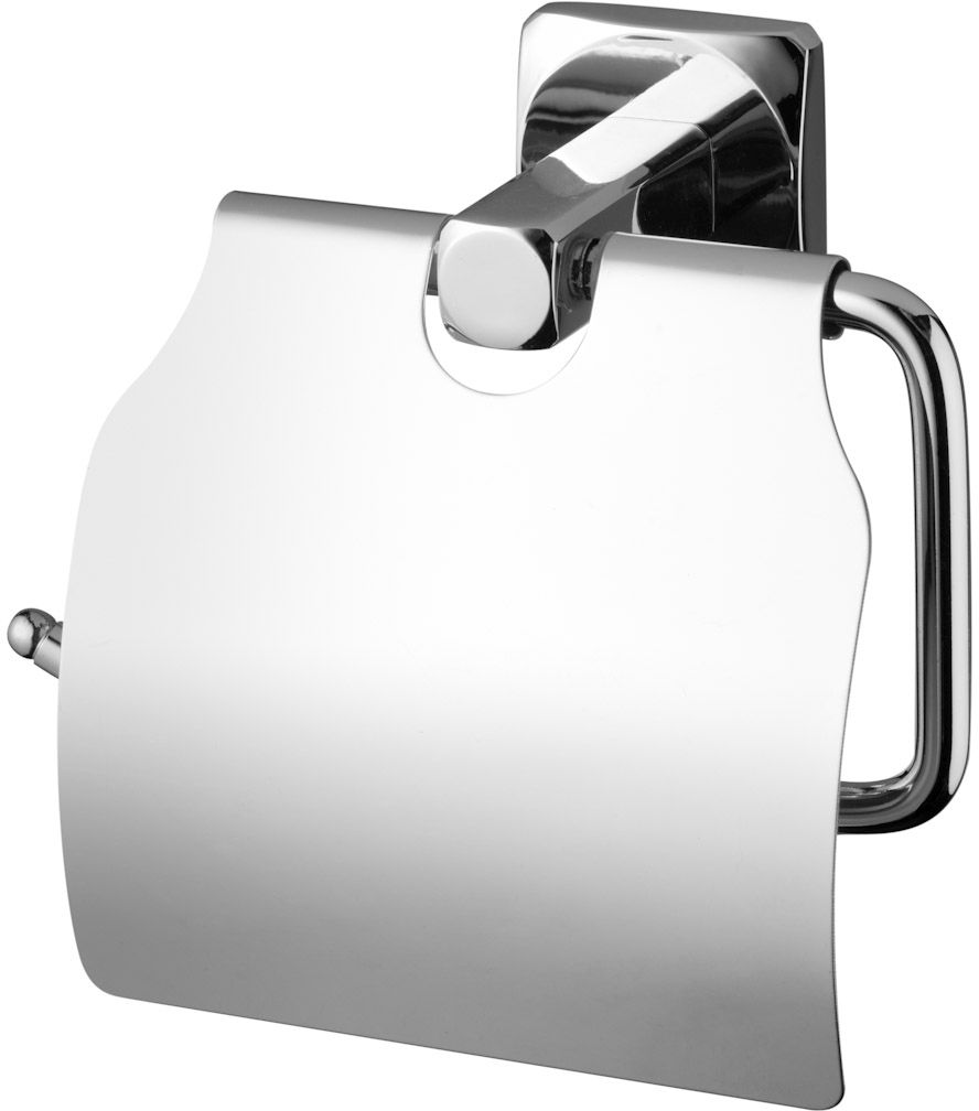 Bisk Ice uchwyt na papier toaletowy z pokrywą chrom 04857 - Wysyłka w 24h