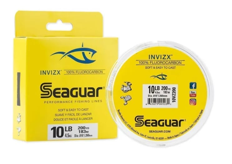 Seaguar Żyłka 100% Fluorocarbon InvizX 4lb 180m 0,165mm