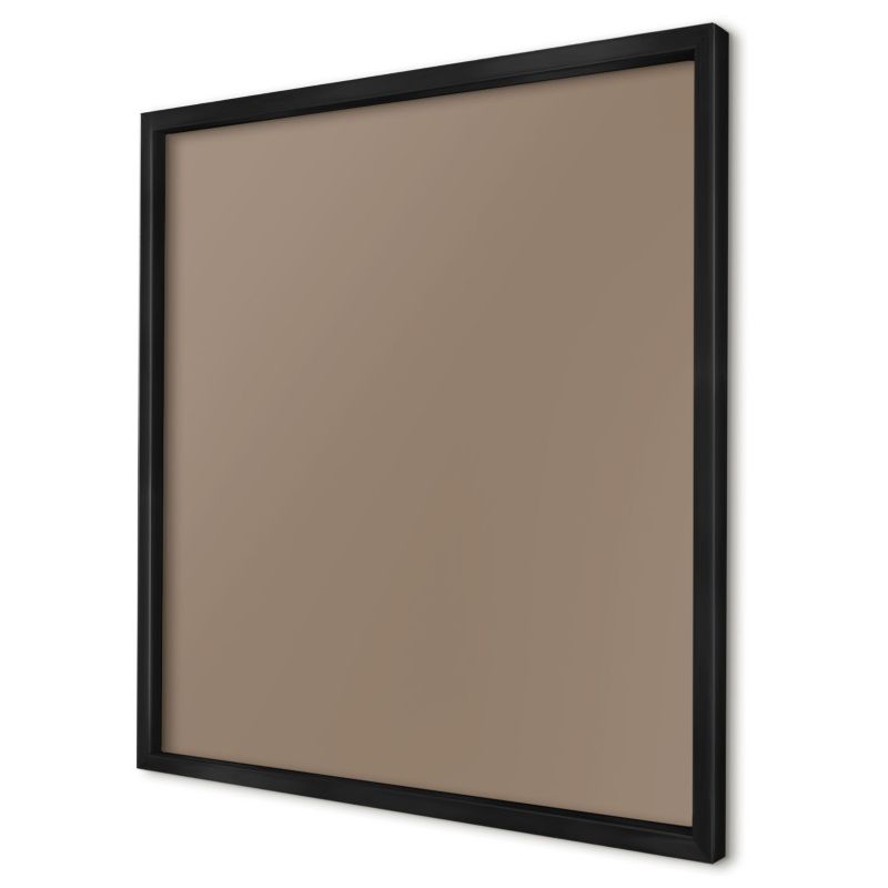 Dekoracyjna tablica magnetyczna Wallfluent 50x50 Neutralny brąz w czarnej ramie 1szt