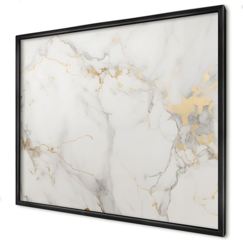 Ozdobna tablica magnetyczna Wallfluent 80x60 Delikatna elegancja w czarnej ramie 1szt