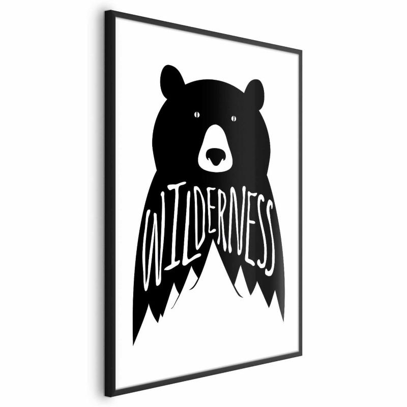 Plakat Artgeist Wilderness 60x90 cm z ramą czarną bez marginesu 1 szt