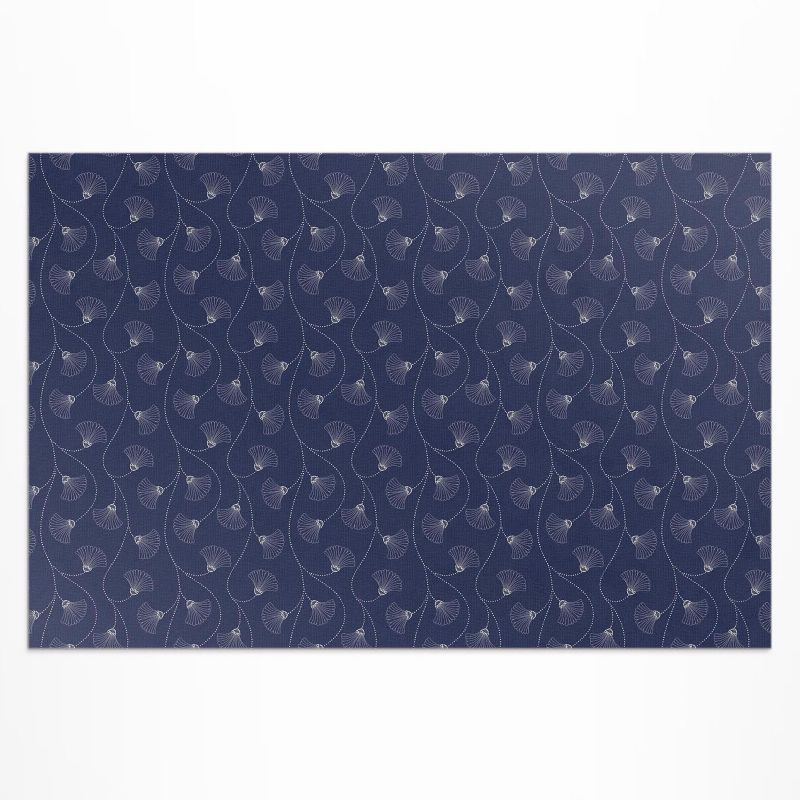 Balkonowy Dywan Winylowy UV Wallfluent 140x210 cm Liście miłorzębu w stylu boho vintage 1 szt.