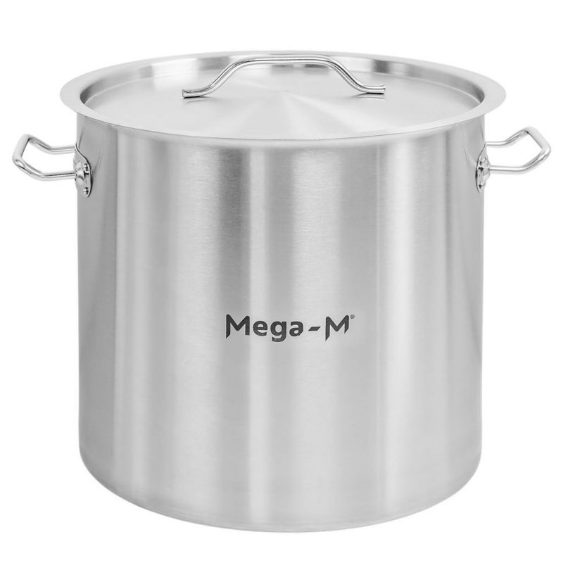 Garnek Mega-M Standard gastronomiczny wysoki stal nierdzewna z pokrywką 25L 1szt.