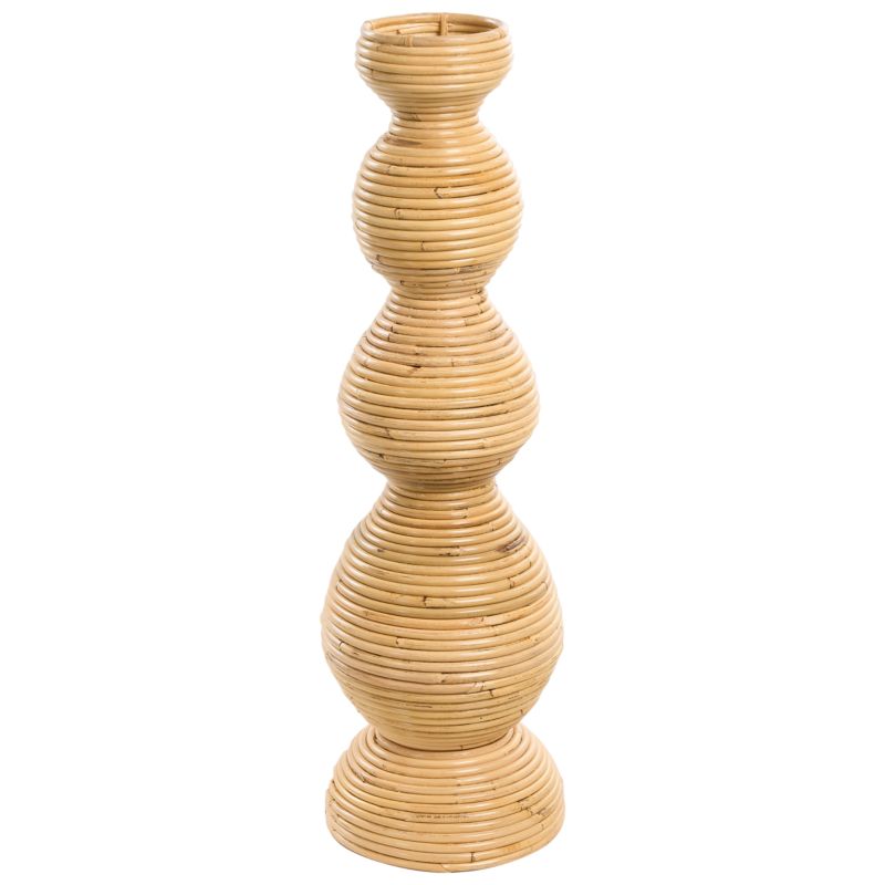 Wazon dekoracyjny Gerace Rattan 70 cm Naturalny 1 szt.