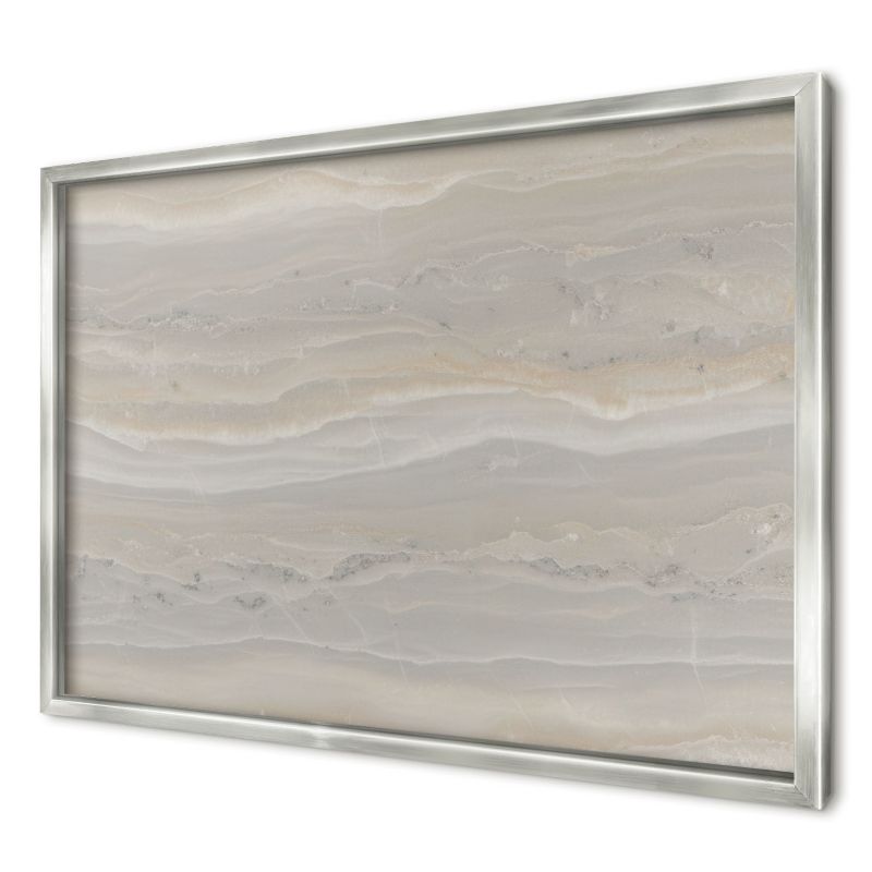 Ozdobna tablica magnetyczna Wallfluent 60x40 Marmurowa faktura w srebrnej ramie 1szt