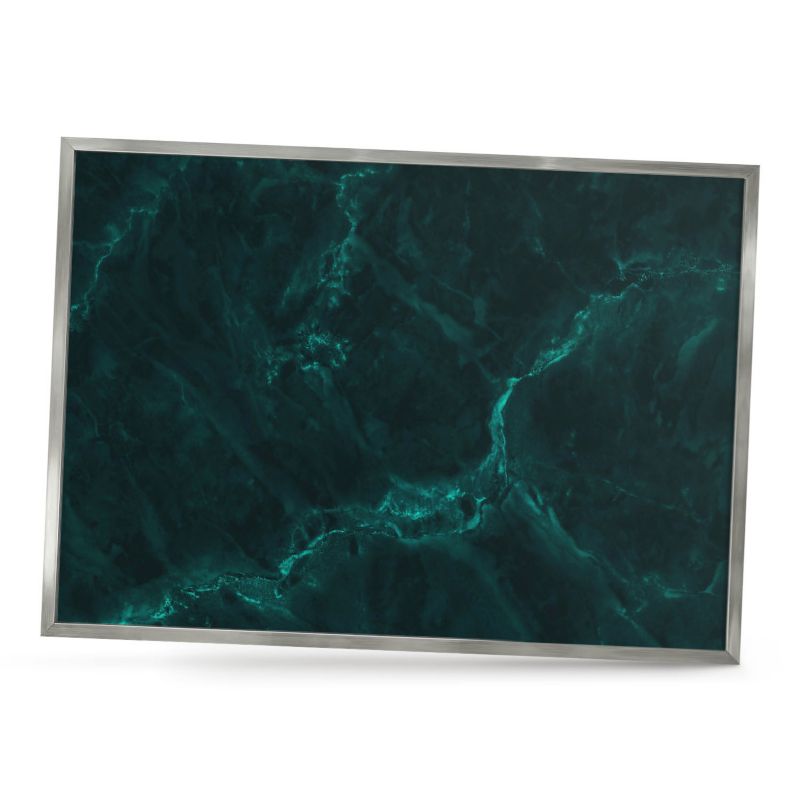 Tablica magnetyczna ozdobna ArtPrintCave 70x50 Zielona głębia w srebrnej ramie 1szt