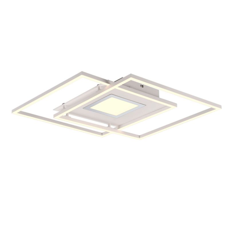 Lampa sufitowa wisząca Trio Via 2415 biała nowoczesna wbudowany LED 36W 1 szt.