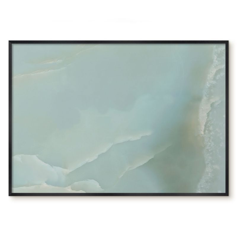 Tablica Na Magnesy Z Podróży Tulup 100x70 cm Spokojna harmonia - Czarna rama Do salonu, sypialni 1 szt.