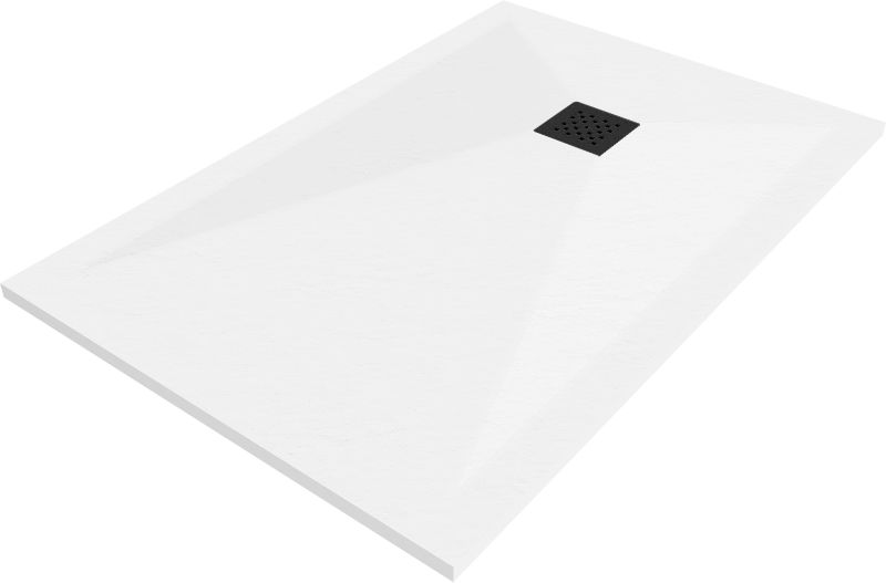 Brodzik prostokątny Mexen Stone+ biały 140x80 cm 44108014-B 1 szt.