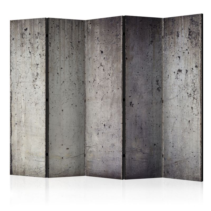Parawan Muralo Dwustronny Betonowa Ściana Szary Mur 225x172cm 1 szt.