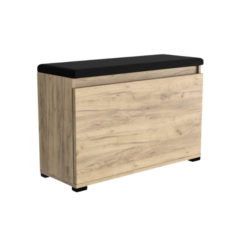 Szafka Do Przedpokoju SKXMeble Stojąca Na Buty z Siedziskiem Nova Dąb Sonoma 45x100x36x34 1szt.