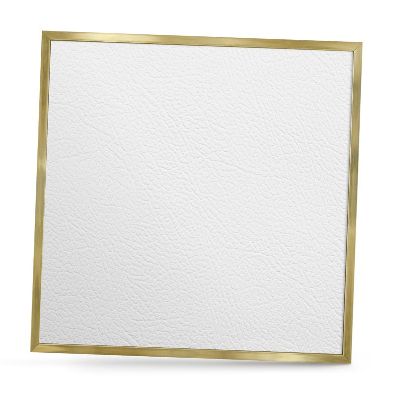 Ozdobna tablica na magnesy ArtPrintCave 50x50 Biała tekstura w złotej ramie 1szt