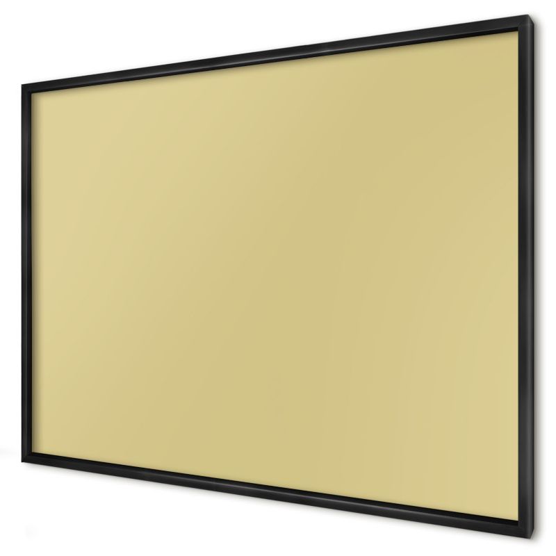 Dekoracyjna tablica magnetyczna Wallfluent 100x70 Żółć vintage w czarnej ramie 1szt