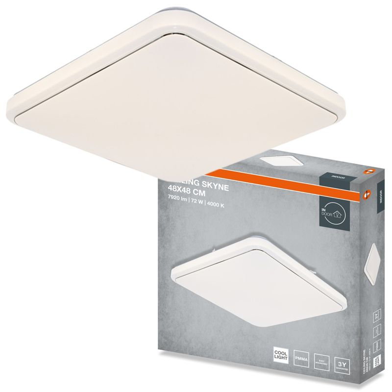 Plafon Osram Skyne Lampa Sufitowa Plafon LED 72W 5040lm 4000K Kwadratowy Biały 1 szt.