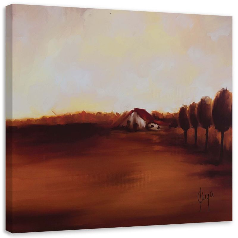 Obraz na płótnie Feeby Jesienny widok na wsi 20x20cm 1szt