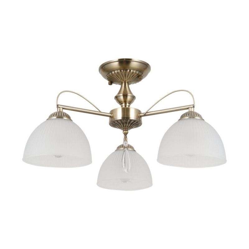 Lampa sufitowa Italux MORETI antyczny mosiądz 3xE27x40W wym:27x50x50cm IP20 -1 szt.