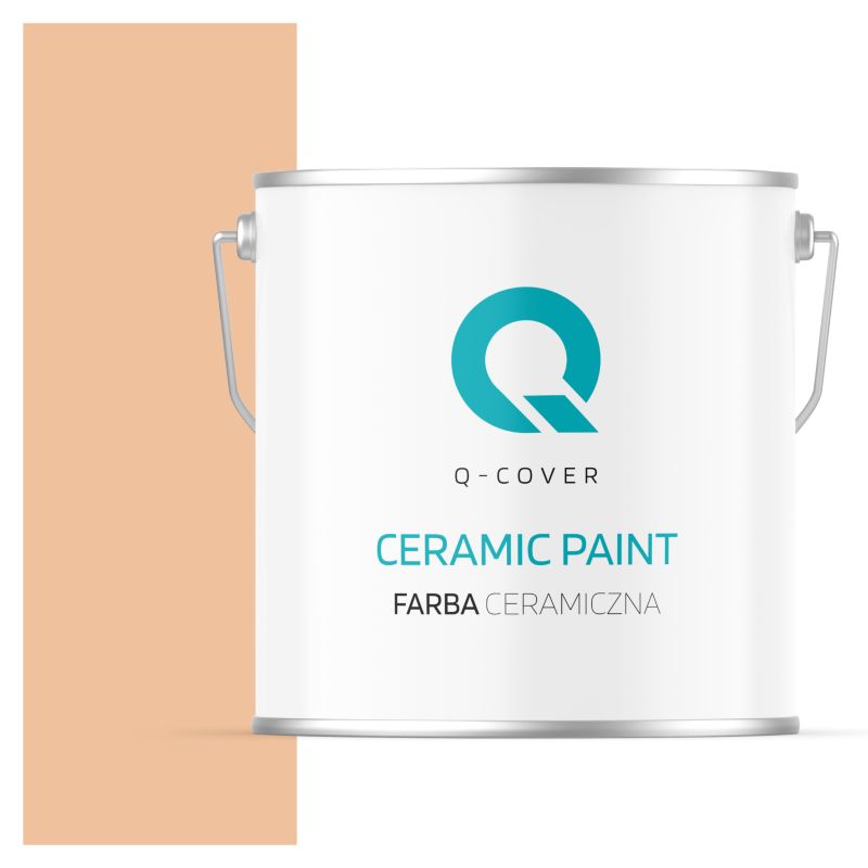 Farba Ceramiczna Do Ścian i Sufitów Q-Cover Brzoskwiniowy H6158 Głęboki Mat 5L