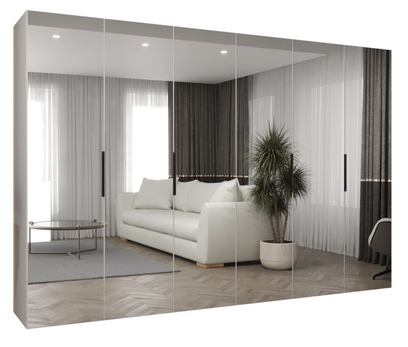 Szafa uchylna otwierana MARBELLA 3 300 wys 202 cm Biały + Czarny 1 szt